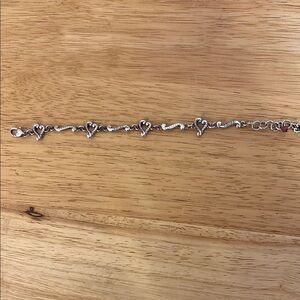 Elegant Silver Heart Bracelet